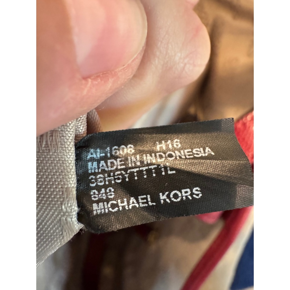 Michael Kors Jet Set‎ Large Saffiano Leather Tote – Deep Red - Picture 8 of 10